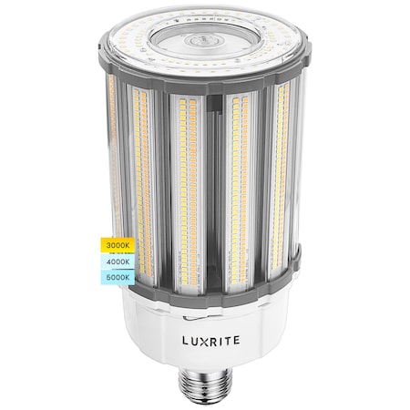 Luxrite COB LED Corn Bulb 80/100/120W3 CCT Selectable Up to 17500LM 100-277V E39 Base LR41609-1PK